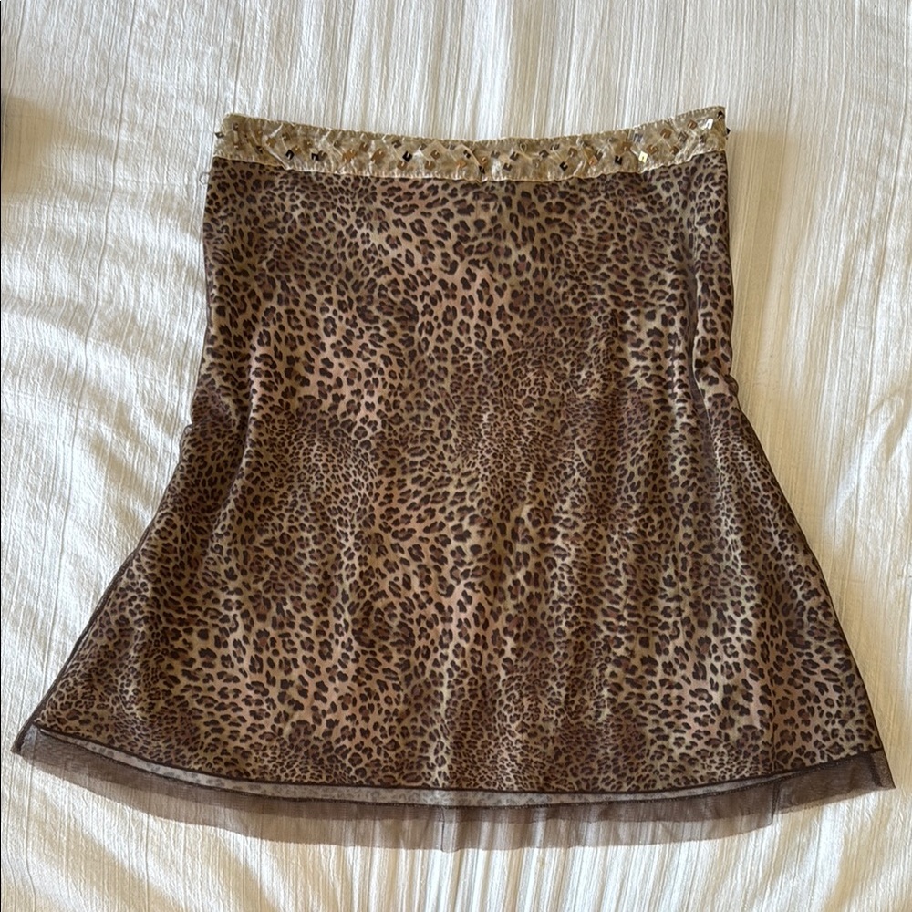 Leopard Print Women's Skirt